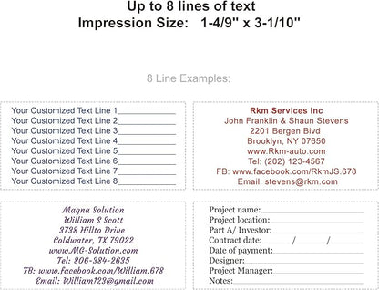 XX-Large Size Custom Self-Inking Stamp Customized Return Address Stamp - Image 2