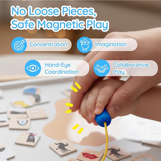 Magnetic Toddler Activity Wall Panel Toy – Interactive Wall Busy Board – - Image 3