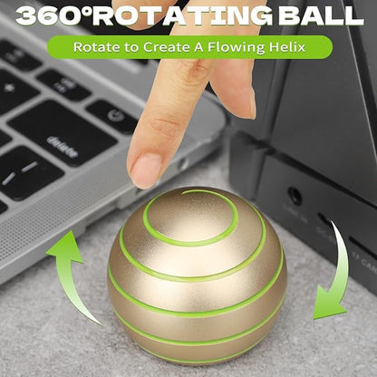 Luminous Desk Spinning Toys for Kids Adults, Metal Kinetic Stress Ball - Image 4