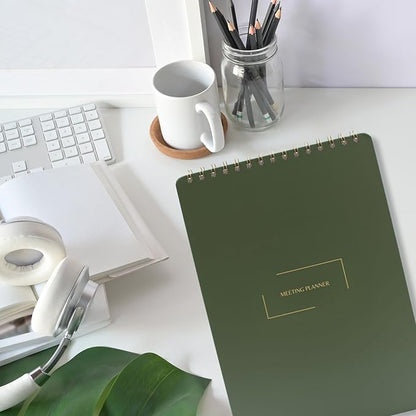 | Meeting Notebook for Work | 8.25" x 11.75" | Project Planner | Simple Design - Image 8