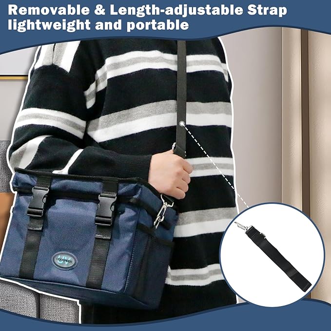 UVC Sanitizer Ozone Box with Timer, Foldable Large Cleaner UV Bag w/strap and - Image 6