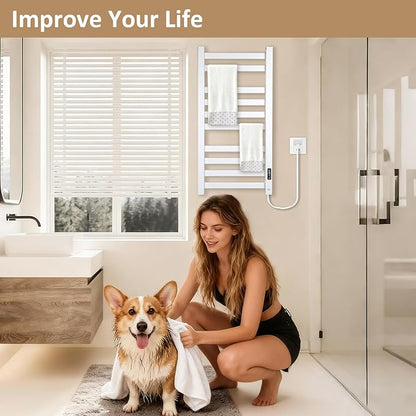 Heated Towel Rack for Bathroom Towel Warmer Racks Wall Mounted - Image 5