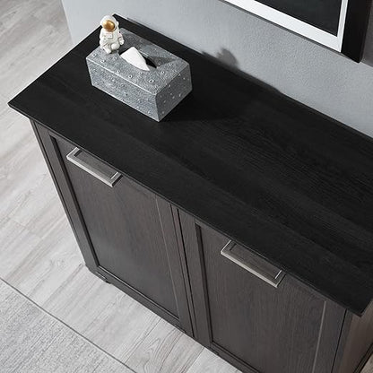 OLD CAPTAIN Double Tilt Out Trash Cabinet, Wooden Kitchen Garbage Can Free - Image 4