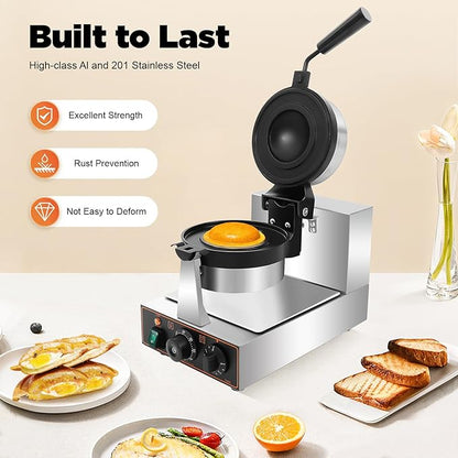 Electric Burger Baking Machine Commercial Cone Maker Double-Sided Constant - Image 4
