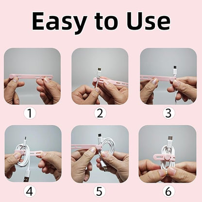 25 PCS Silicone Cable Ties Cord Organizer - Image 4