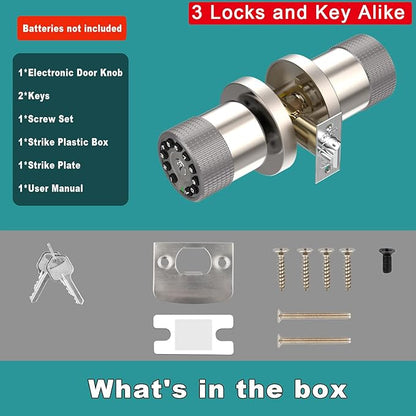 BOTHSTAR Keypad Door Knob with Key, Keyless Entry Door Lock, Code Locks Door - Image 6