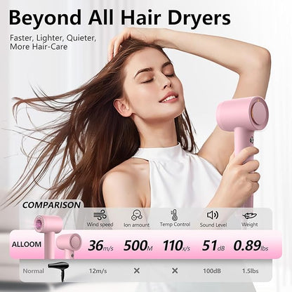 Hair Dryer, 160000 RPM Professional High-Speed Blow Dryer 500 Millions Negative - Image 5