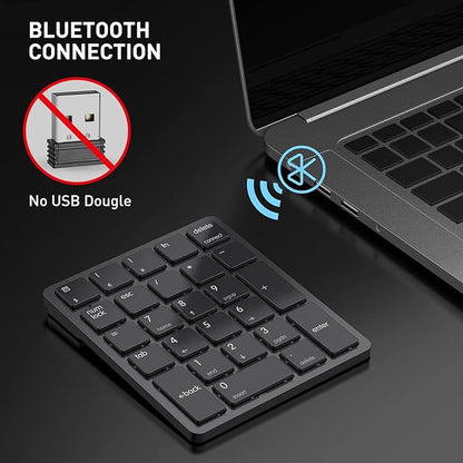 havit Bluetooth Number Pad Wireless Numeric Keypad Numpad 26 Keys Portable Mini - Image 3
