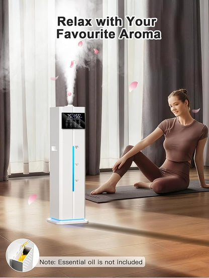 Zeova 9L/2.4Gal Smart Cool Mist Humidifier, Top Fill Quiet Humidifier Large Room - Image 9