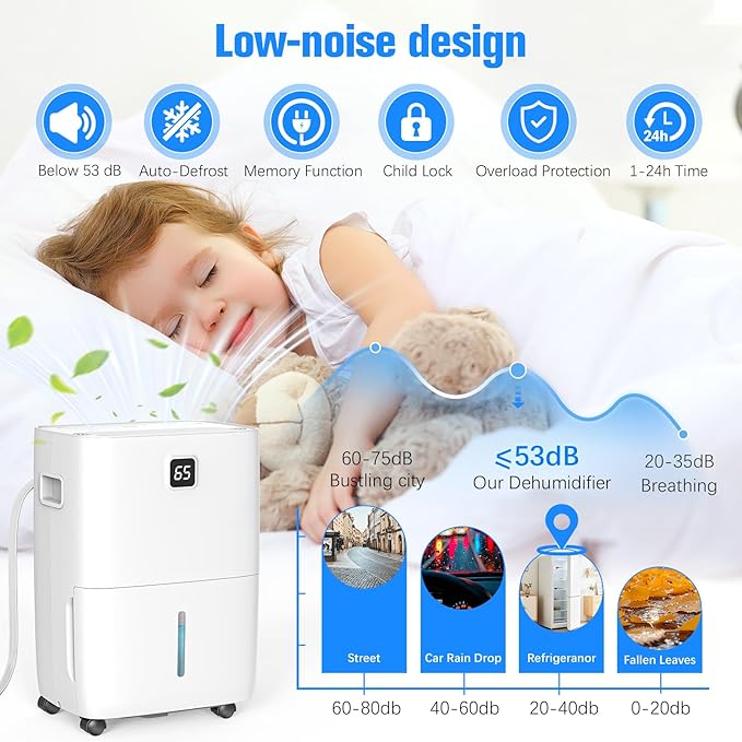 DEVERSE Max 80 Pints Energy Star Dehumidifier - Image 7