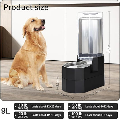 Sfozstra Elevated Dog Water Dispenser: 9L Gravity Auto Refill -Senior & - Image 5