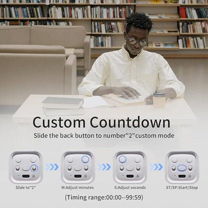 Productivity Timer Flip Gravity Sensor Cube Timer Countdown & Countup, Mute & - Image 4