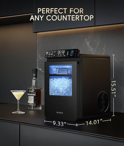 ecozy Nugget Ice Maker Countertop, Smart Pebble Ice Machine - Image 9