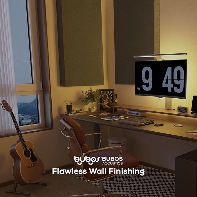 BUBOS 2 PCS Fabric Acoustic Panels, 47.2''x23.6'' Decorative Sound Dampening - Image 6