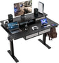 48 * 30 Inches Electric Standing Widened Desk Adjustable Height by ExaDesk
