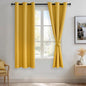 JIUZHEN Blackout Curtains with Tiebacks by JIUZHEN