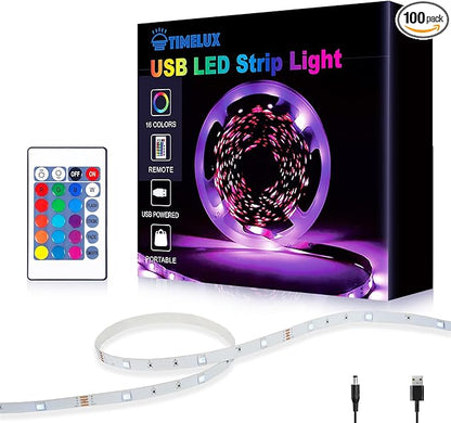 Timelux TV LED Backlights, 10ft LED Strip Lights Behind TV USB Operated Color by Unknown