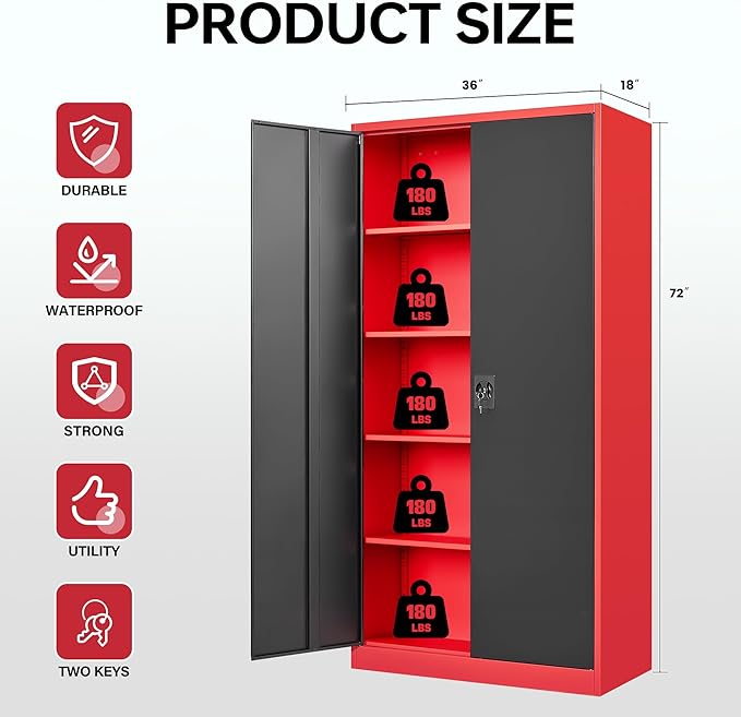 Letaya Metal Storage Cabinets - Image 3