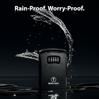 Iron Lock® Key Lock Box XXL Wall Mount – Waterproof Outdoor Key Safe - Image 2