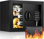 Safe Box with Fireproof Waterproof Bag, Home Safe with Keys & Pass Code & Wall by Mitlvge