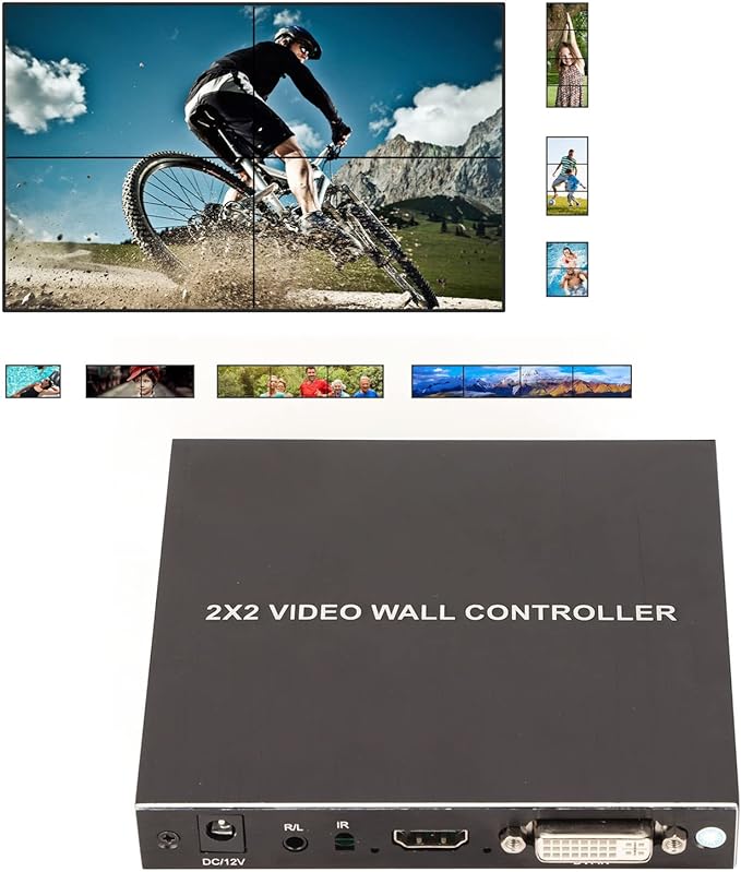Video Wall Controller, 4K HD Display Seamless Splicing Processor by Yunseity