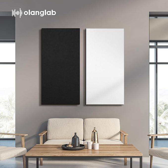 Olanglab Sound Absorbing Acoustic Wall Panels 2 Pack, Large Fabric Wrapped - Image 9