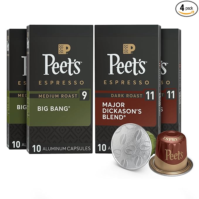 Peet's Coffee, Dark and Medium Roast Signature Blend Espresso Capsules by Peet%E2%80%99sCoffee