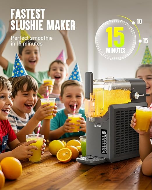 Slushie Machine, No Ice Needed, 88 oz INOVIVA Slushy Machine - Image 2