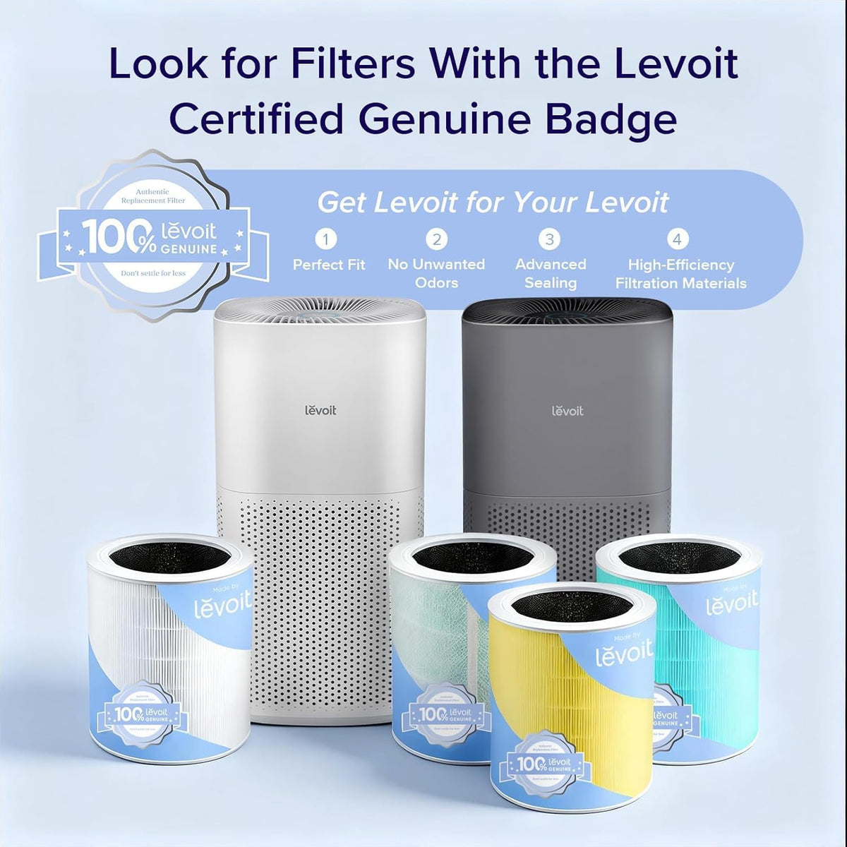 levoit smart air purifiers for home large room, package contents