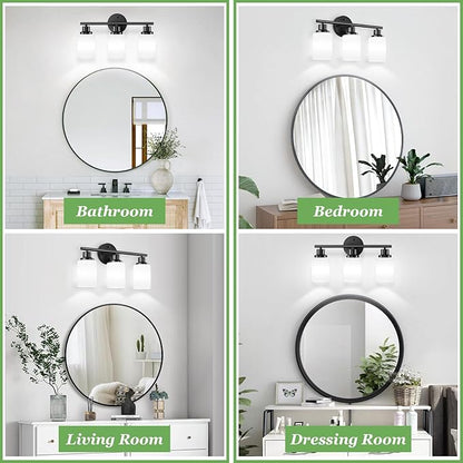 Guliaofo 3-Light Bathroom Light Fixtures, E26 Base Modern Kitchen Light - Image 7