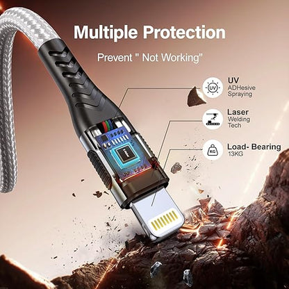 AWIC Compatible with i Phone, USB A to Lightniing Cable - Image 2