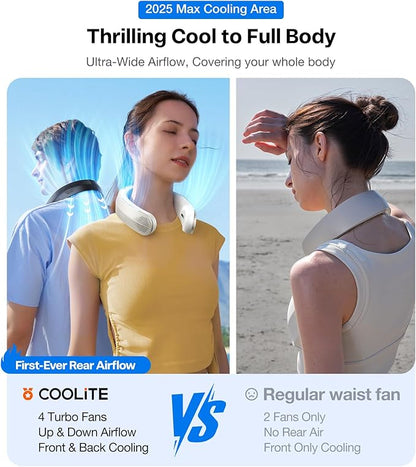 TORRAS COOLiTE Neck Fan, Industry’s Strongest Wind Power, Portable Neck Fan - Image 5