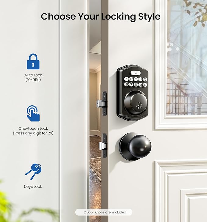 Veise Keyless Entry Door Lock - Image 3