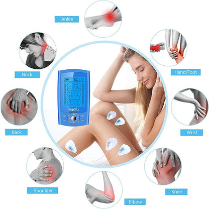 Belifu Dual Channel TENS EMS Unit 24 Modes Muscle Stimulator - Image 2