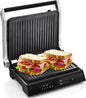 COSTWAY Electric Panini Press Grill, 1200W Gourmet Sandwich Maker w/Non-Stick by COSTWAY