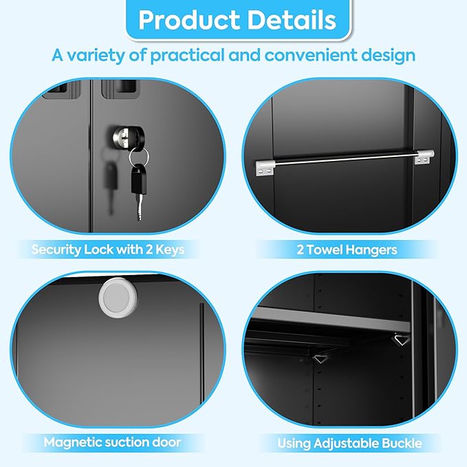 SUXXAN Broom Closet Storage Cabinet - Image 6