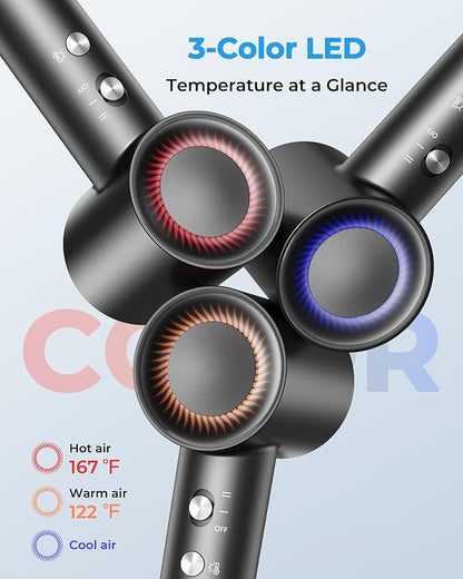 High Speed Hair Dryer 160000 RPM, Professional Ionic Blow Dryer - Image 6