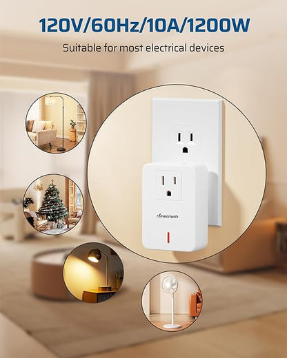 DEWENWILS Wireless Remote Wall Switch and Outlet, Plug in Remote Control Outlet - Image 5