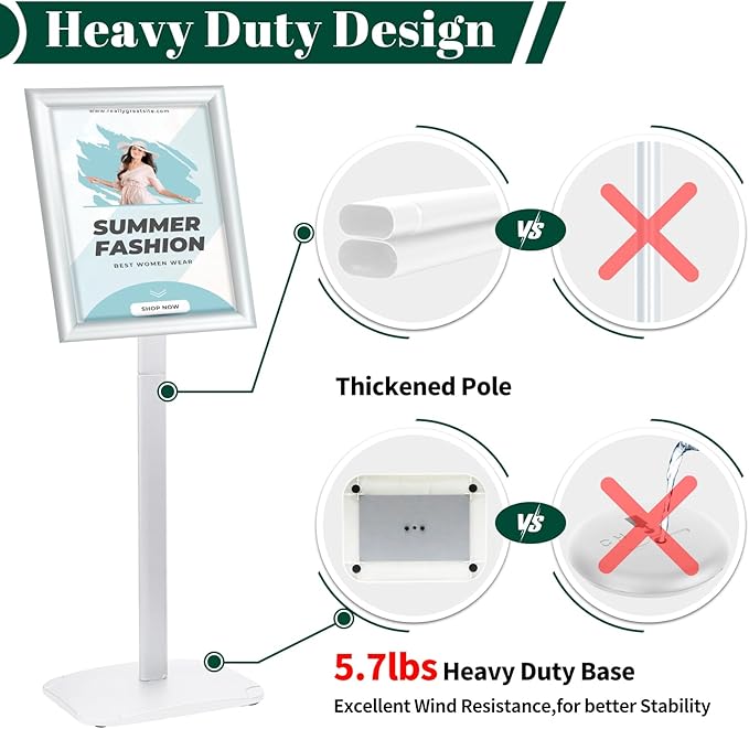 Heavy Duty Pedestal Sign Holder - Image 2