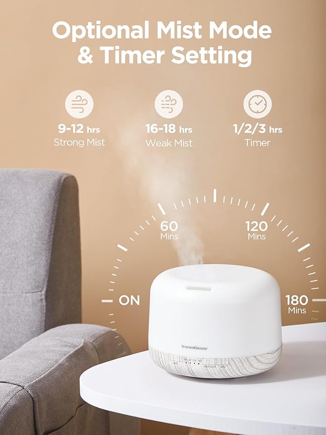 InnoGear 500ml Essential Oil Diffuser - Image 3