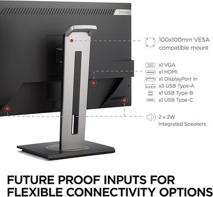 ViewSonic VG2748A-2K 27 Inch IPS QHD Ergonomic Monitor - Image 7