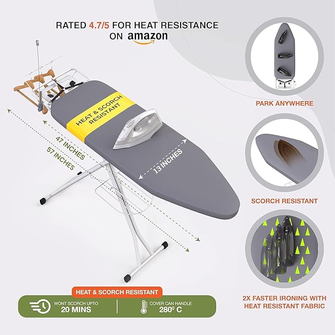 Xabitat Full Size Ironing Board 57" X 13" - Image 3