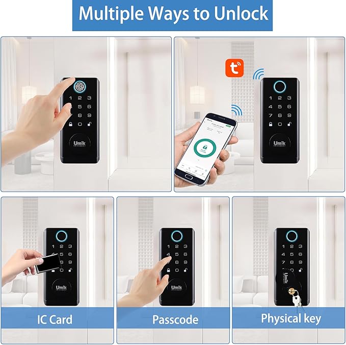 UMIK UMIKSMART Fingerprint Smart Door Lock - Image 2