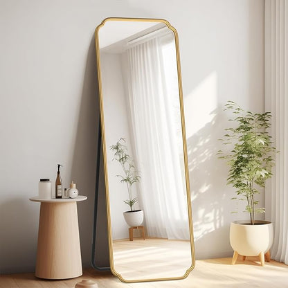 Gold Full Length Mirror with Standing - Image 2