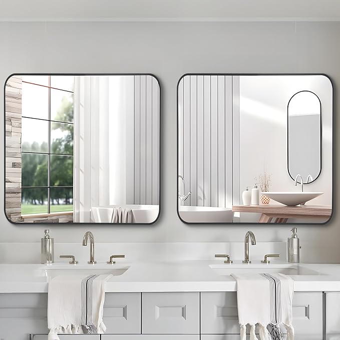 FORBATH Bathroom Mirror 36" x 36"，Large Square Wall Mirror - Image 8