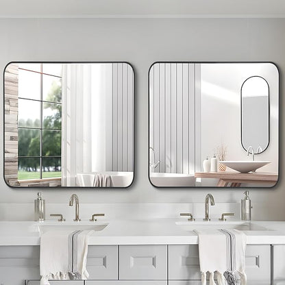 FORBATH Bathroom Mirror 36" x 36"，Large Square Wall Mirror - Image 8