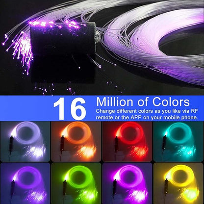 AZIMOM 6W RGBW 550pcs 0.03in 13.1ft Fiber Optic Starlight Headliner Kits - Image 2