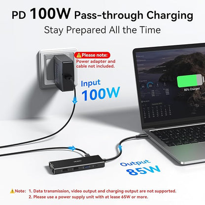 HODO USB C Docking Station Dual Monitor Adapter - Image 7