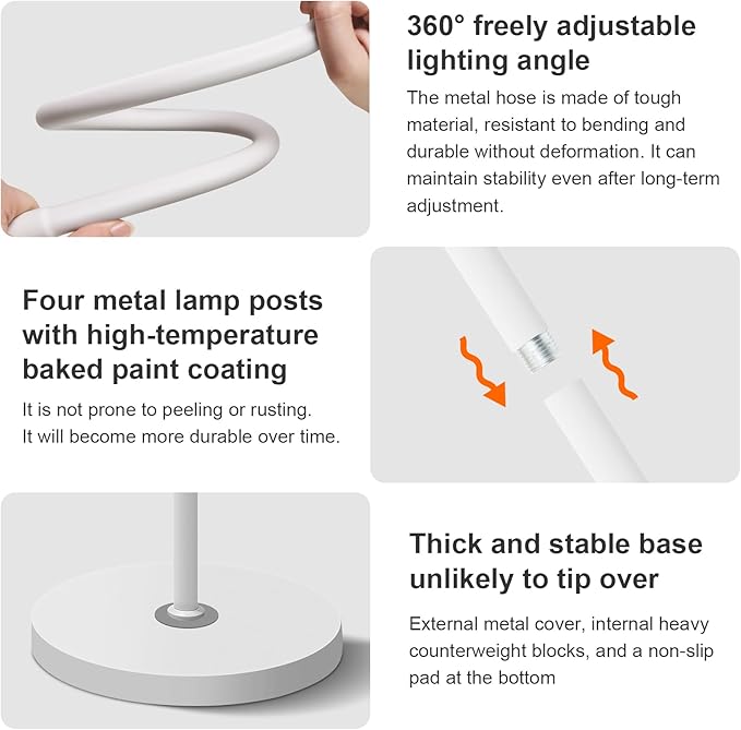 Bright LED Eye-Protecting Reading Floor Lamps - Image 8
