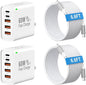 2Pack USB C Fast Charger Block, Total 60W 5-Port USB C Wall Charger by Unknown